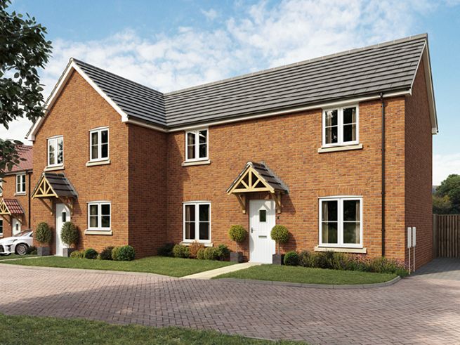 3 bedroom house - artist's  impression subject to change. Please note that the above computer generated image is representative of the house type and not the specified plot as some details may vary.